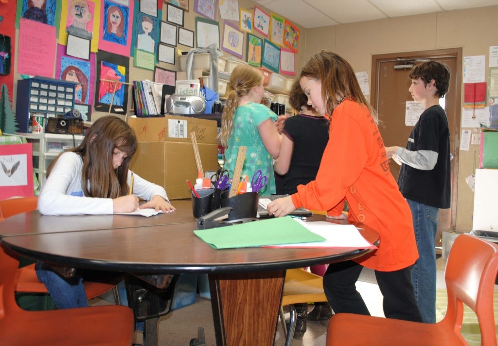 kids in a classroom