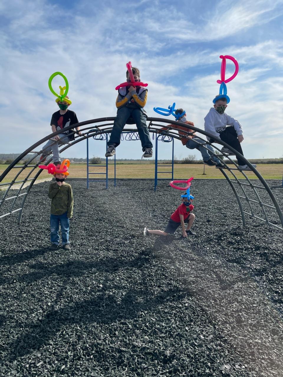 Students Playing