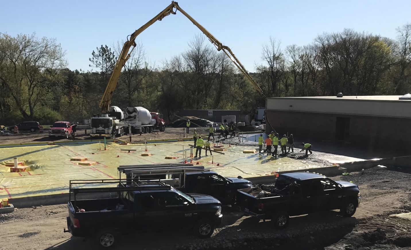 photo of construction work