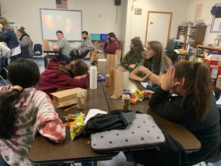 Halloween fun (masks are not worn when students are eating)