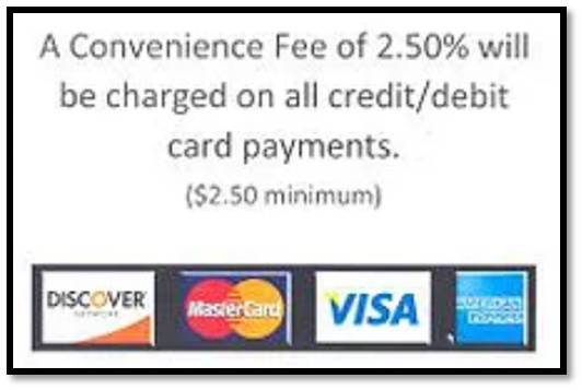 Credit Card Surcharge Notice Template 4579