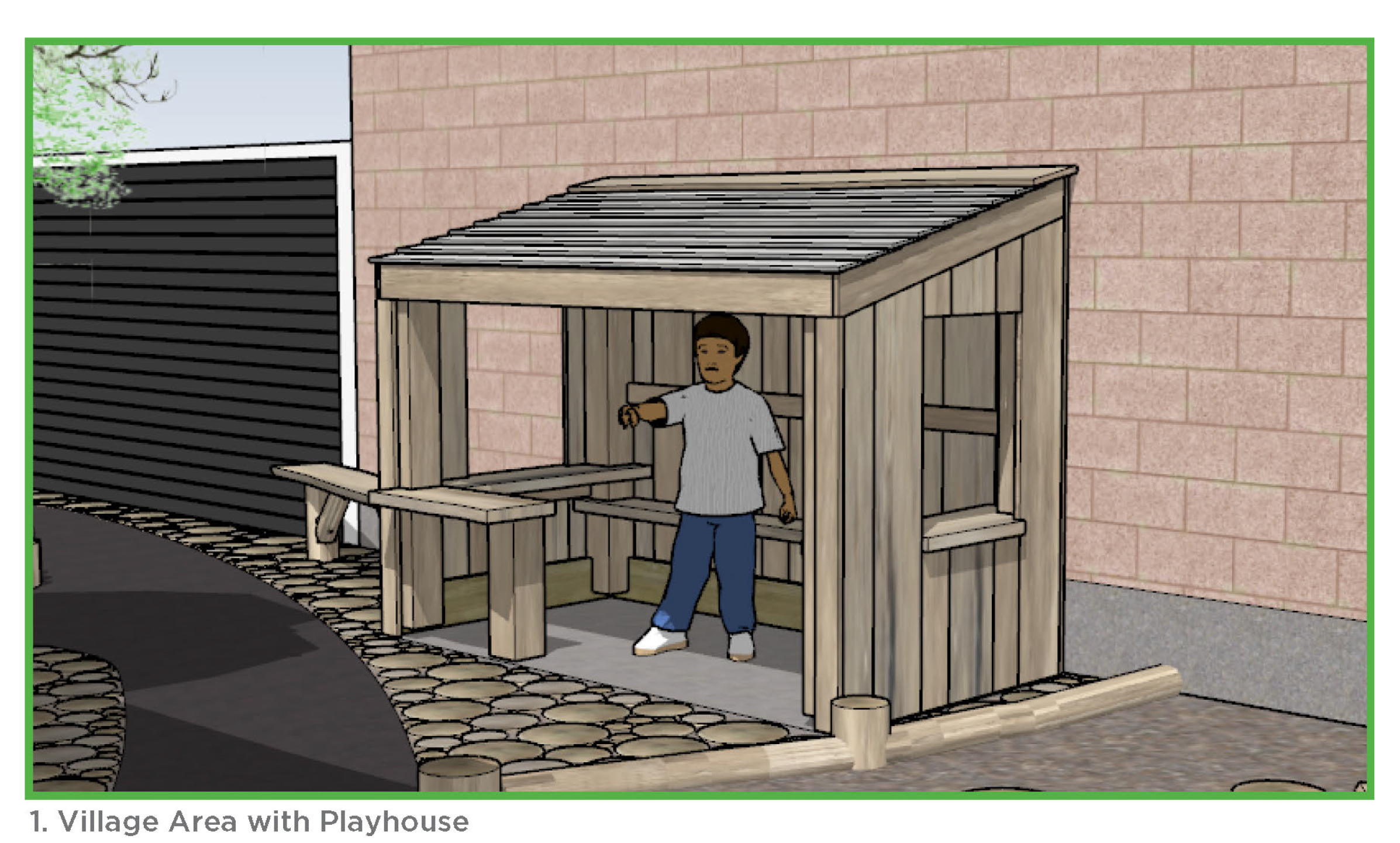 Village Area with Playhouse