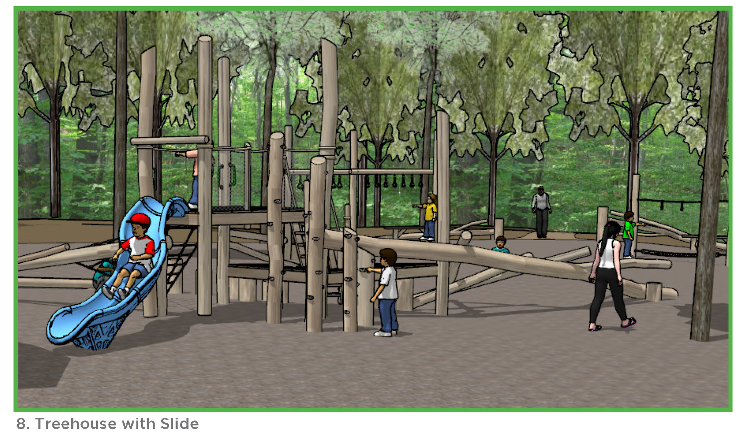 Treehouse with Slide