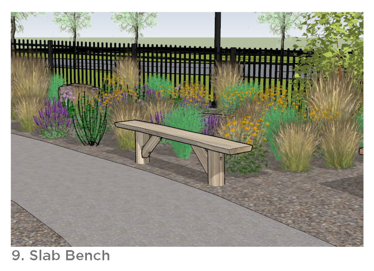 Slab Bench