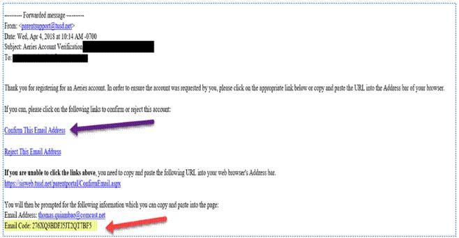 Confirmation Mail