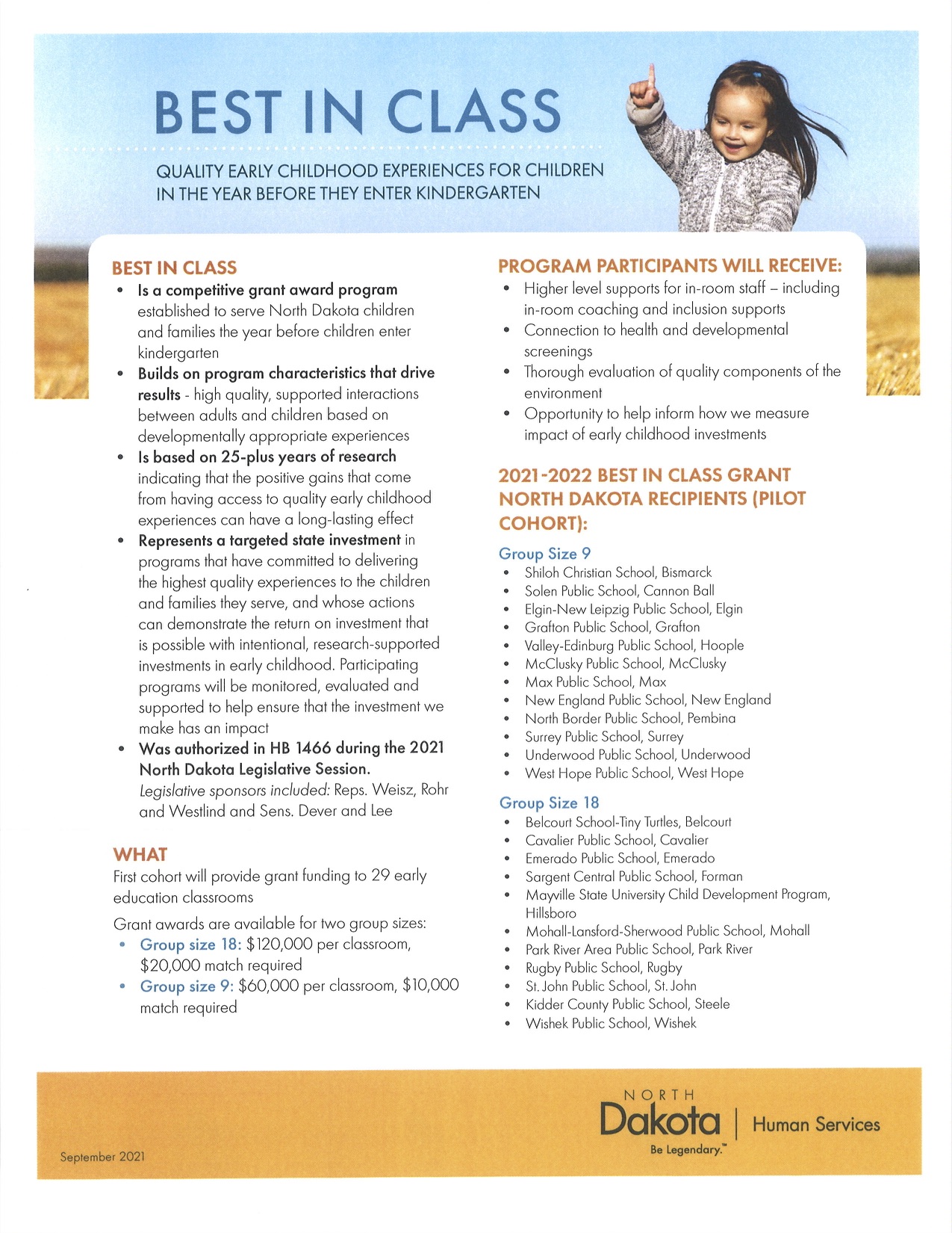 Best in Class Grant Info