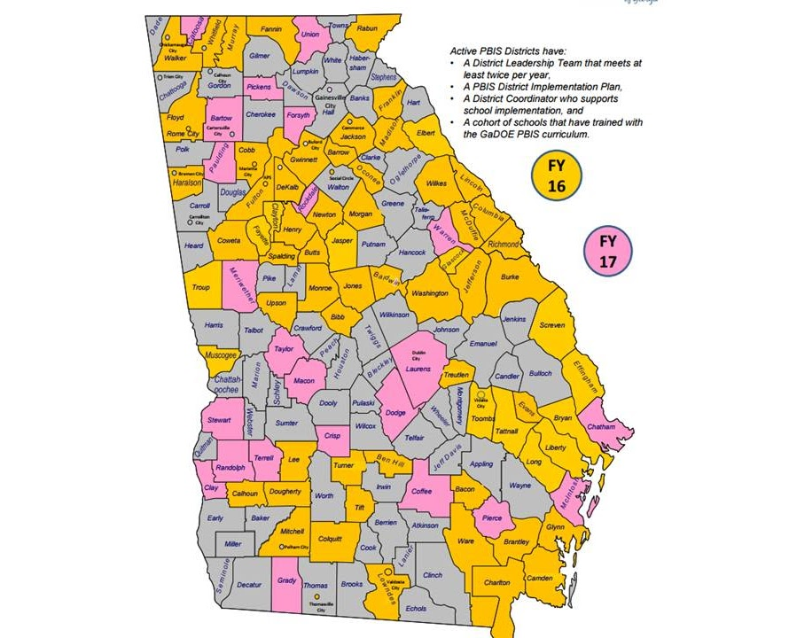 ACTIVE PBIS DISTRICTS INFO