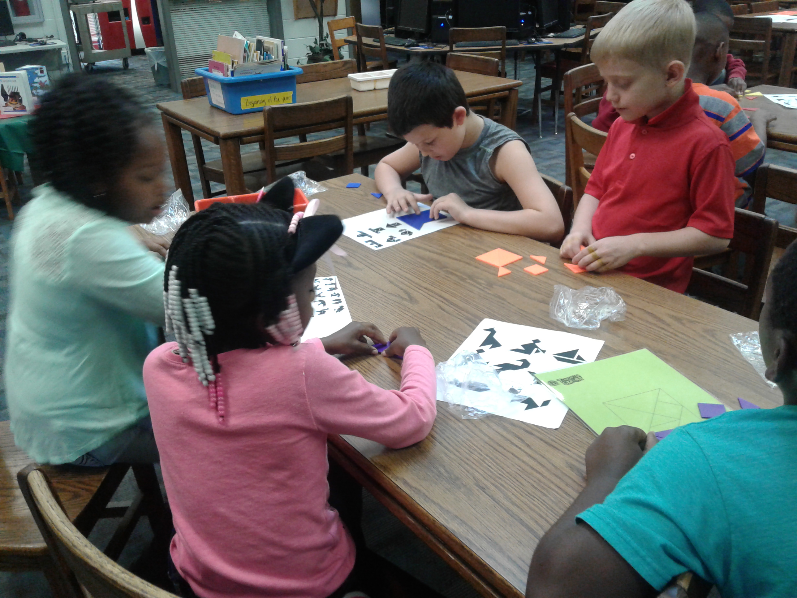 Photo of kids doing an activity.