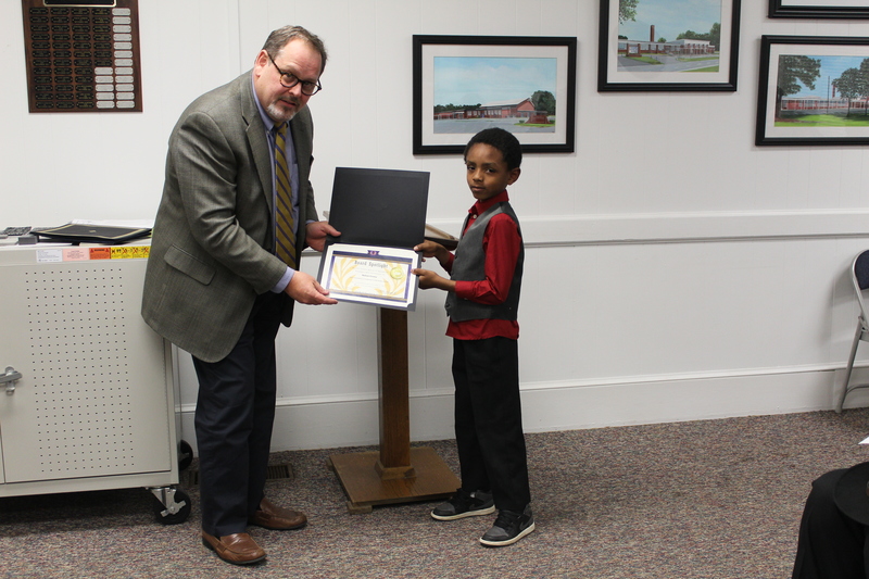 Aidan Corey, Superintendent's Christmas Card Choice Award