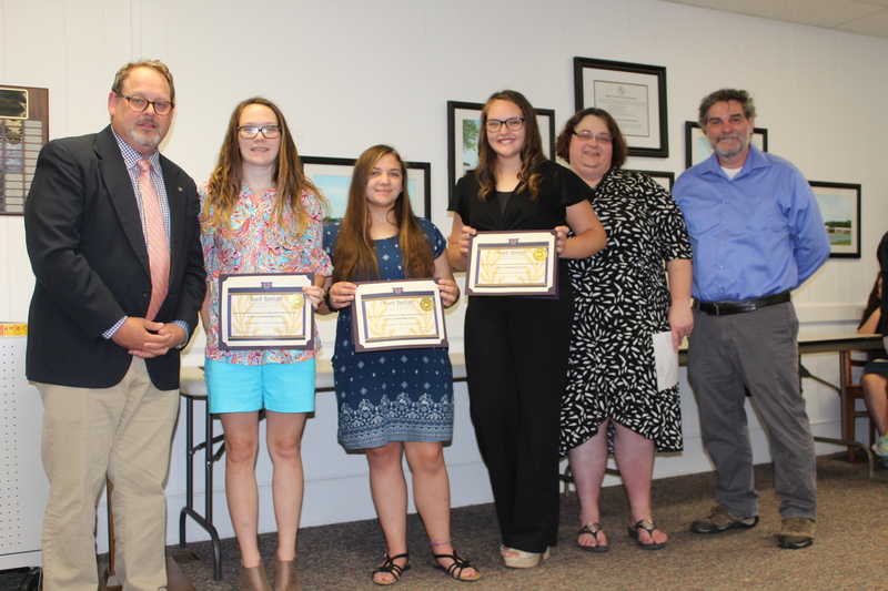 1st Place eCybermission Competition Winners: Amber Cale, Emily Camacho, Carigan Clark & Mary Lobeck(not present). South Creek Middle/High School