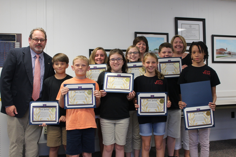 Elementary Math Count Winners: Chloe Clifton, Blake Jones, Dylan Arrants, Aubrey Dotson, Elizabeth Smith, Leah Harrison, Cameron Roscoe and Ashley James. Coaches Lorie Dozier and Stephanie Hendrix. Jamesville Elementary School