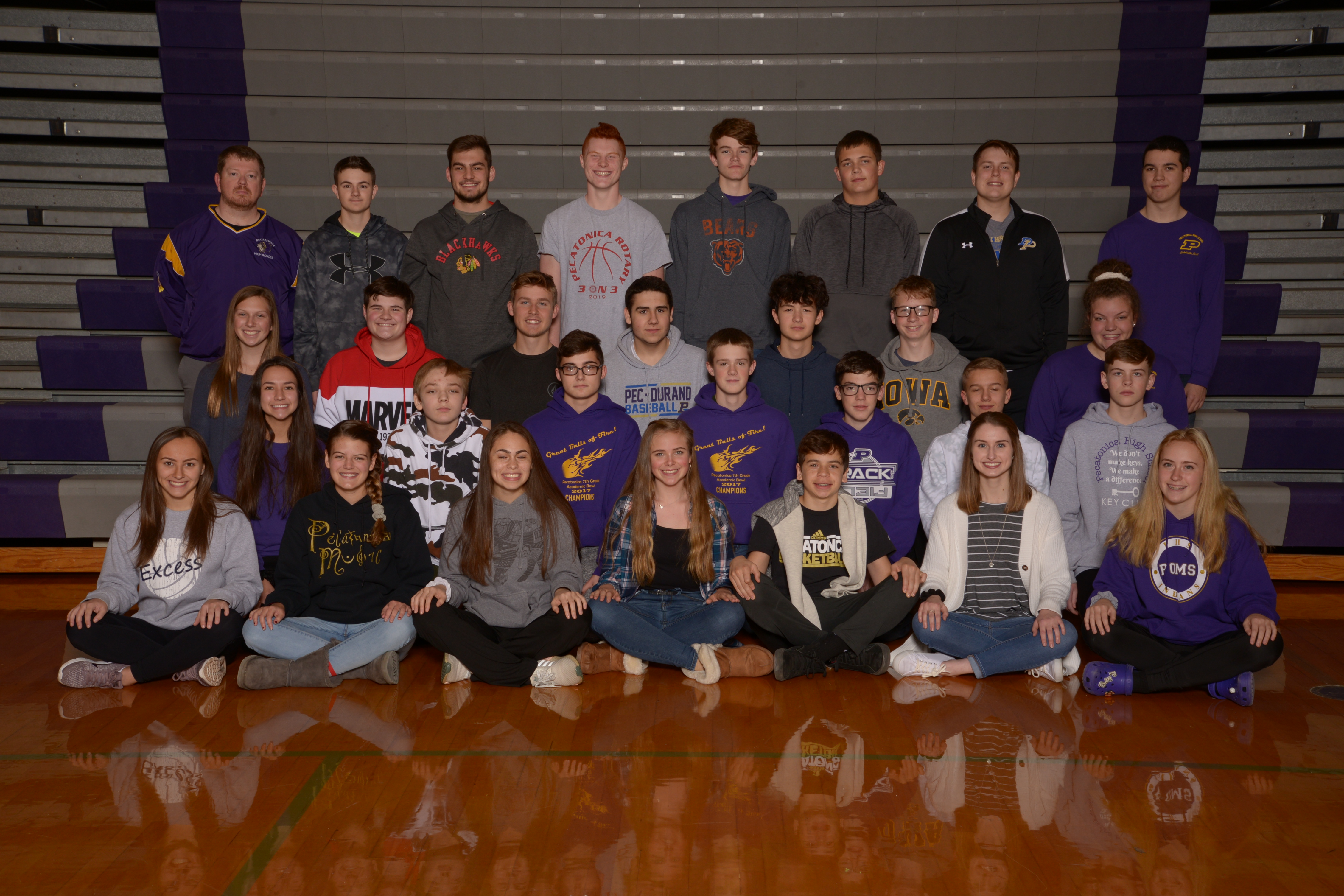 Photo of all the members of the Band group.