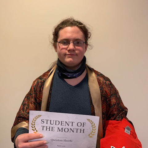 8th Grade March Student Of The Month - Qwinton Sheetz