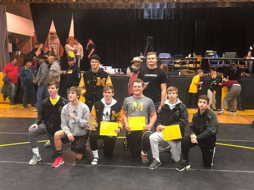 Wrestling team photo