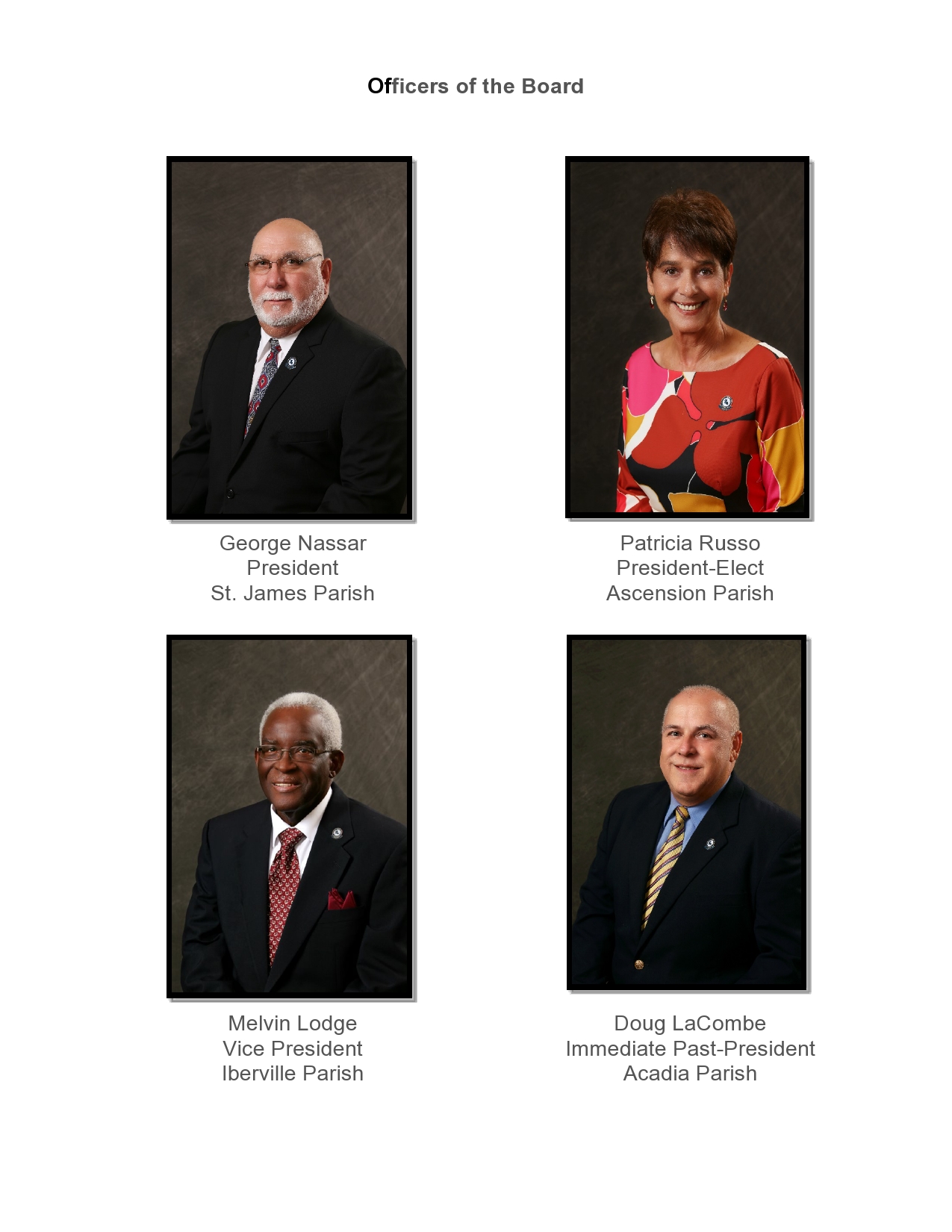 officers of the board