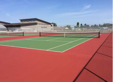 tennis courts