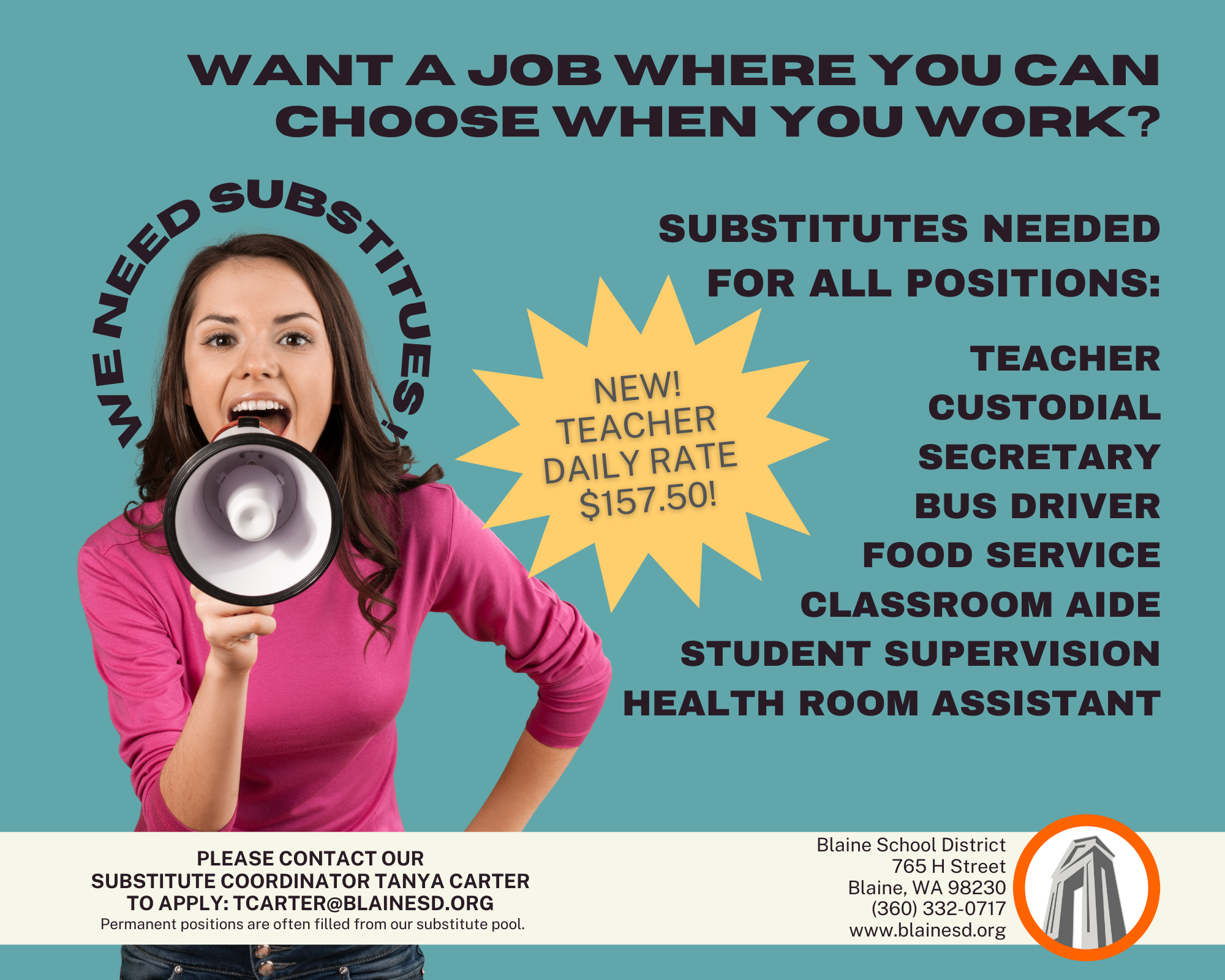 Substitutes needed