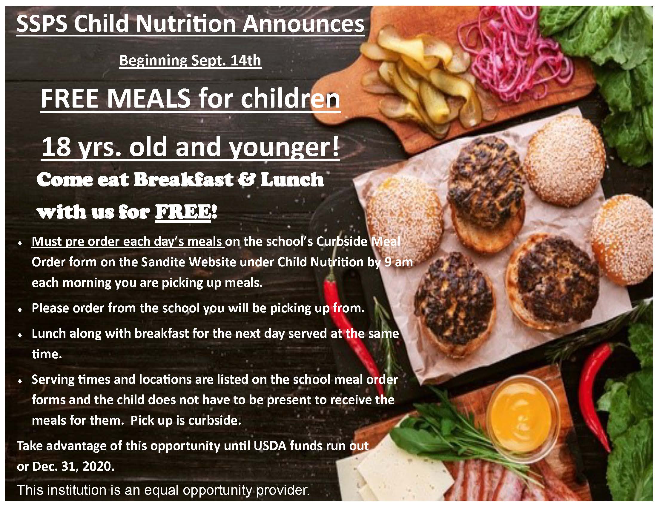 Free Meals Poster