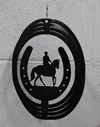 A horse wind spinner