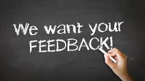 We want your Feedback