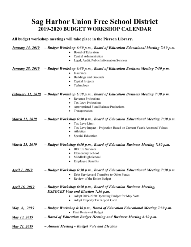 ojai unified school district budget calendar