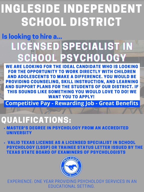 Current Openings Ingleside ISD