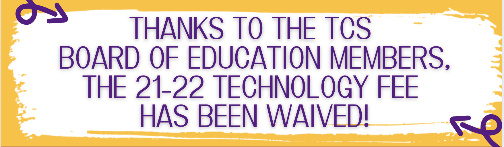Tech Fee Waived