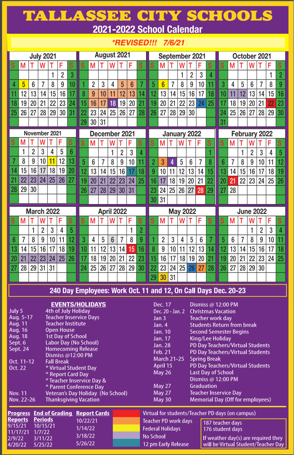 School Calendar For DepEd Sy 2021 2022