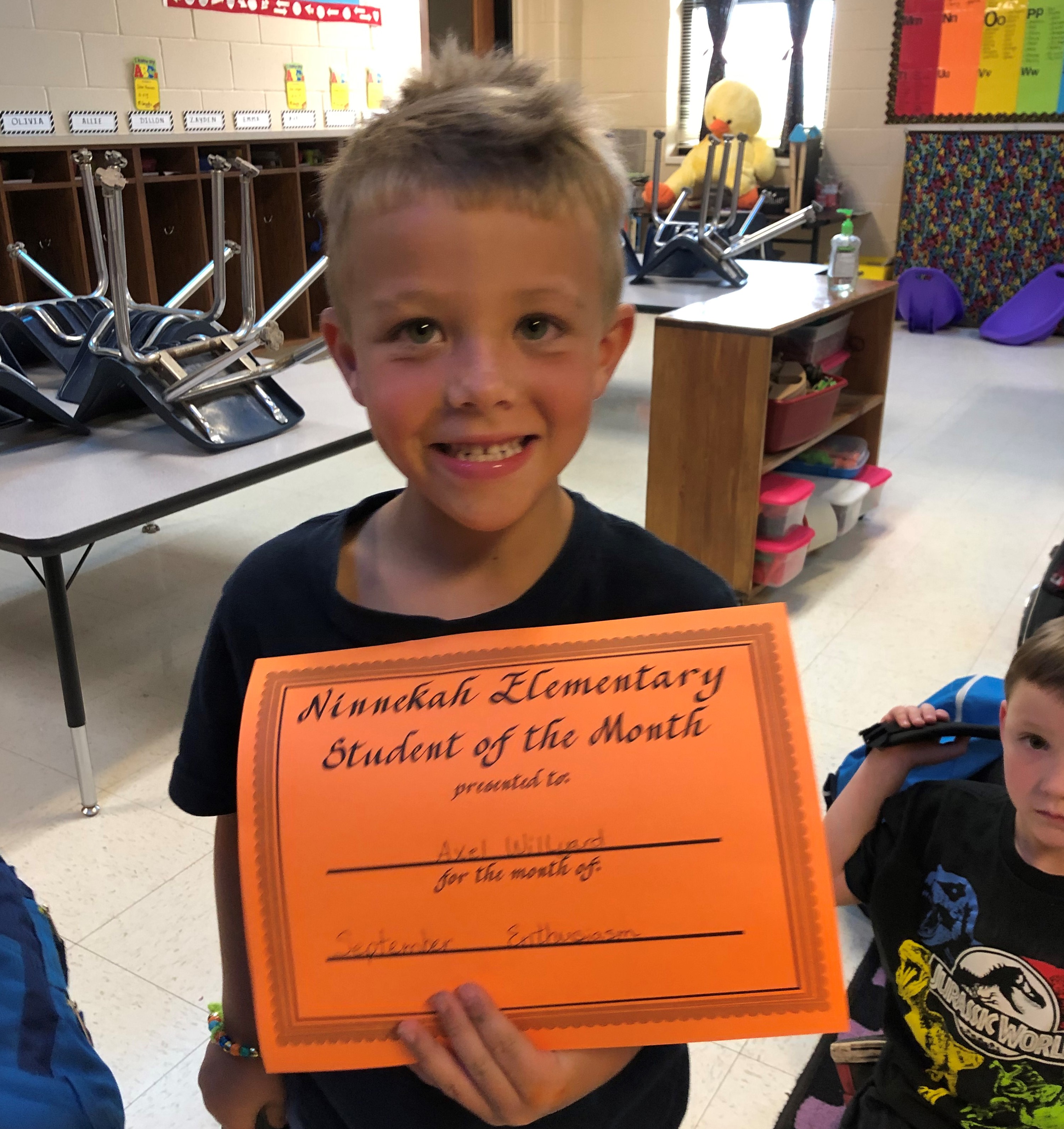 Kid with diploma
