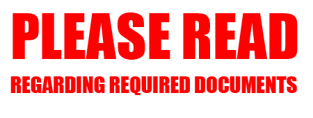 Regarding Required Documents