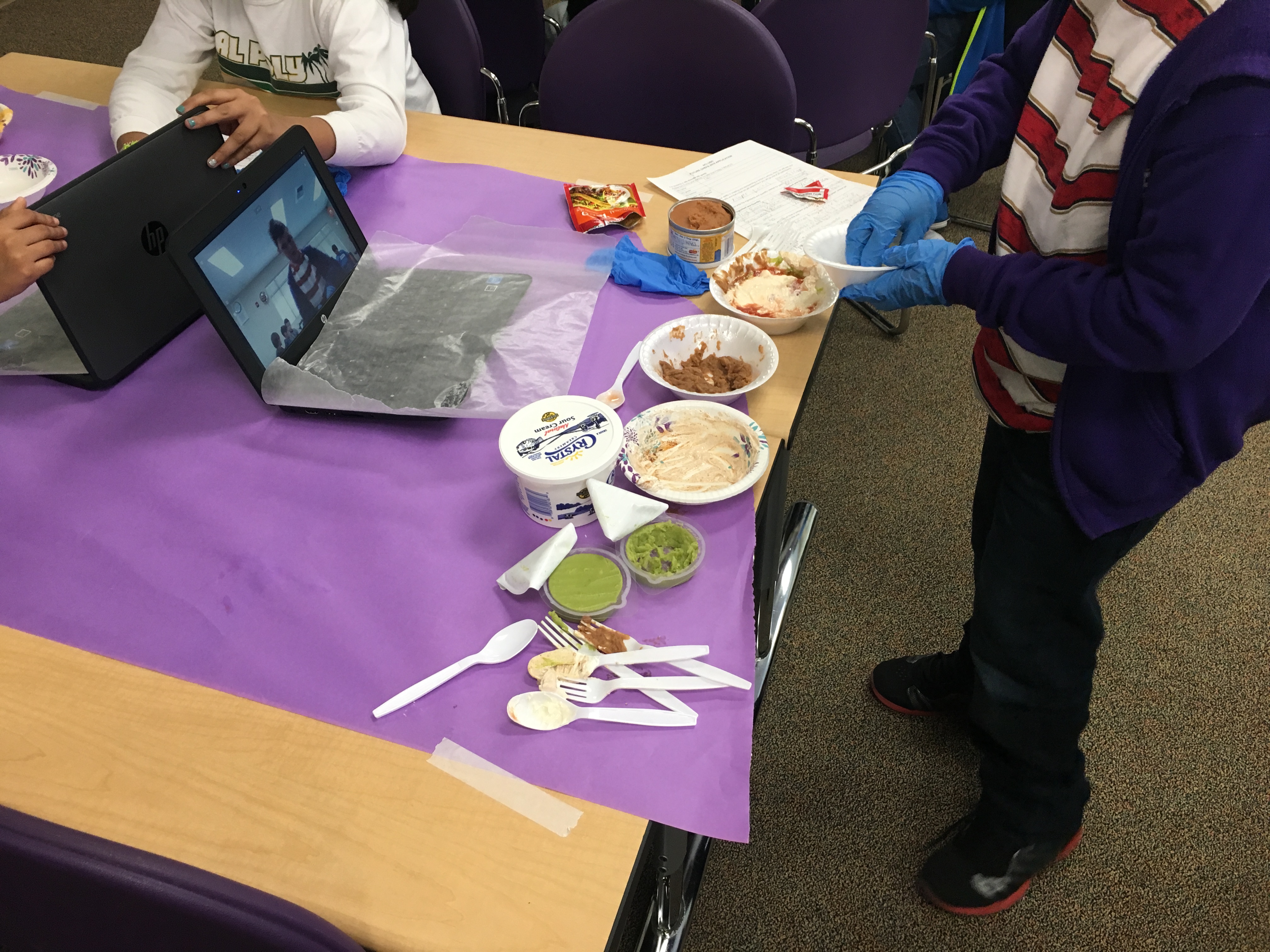 The GATE class did a create your own recipe lesson.