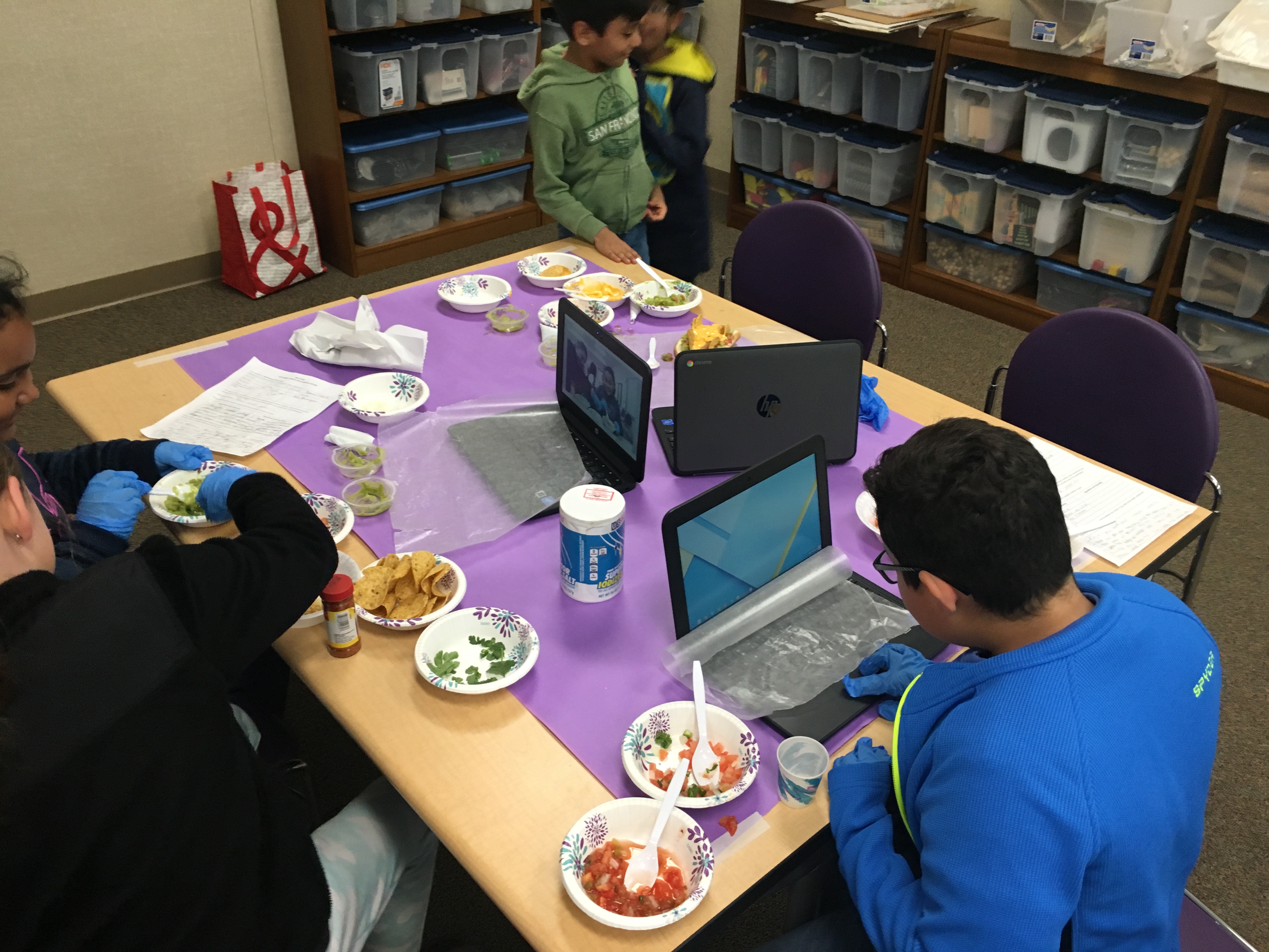 The GATE class did a create your own recipe lesson.