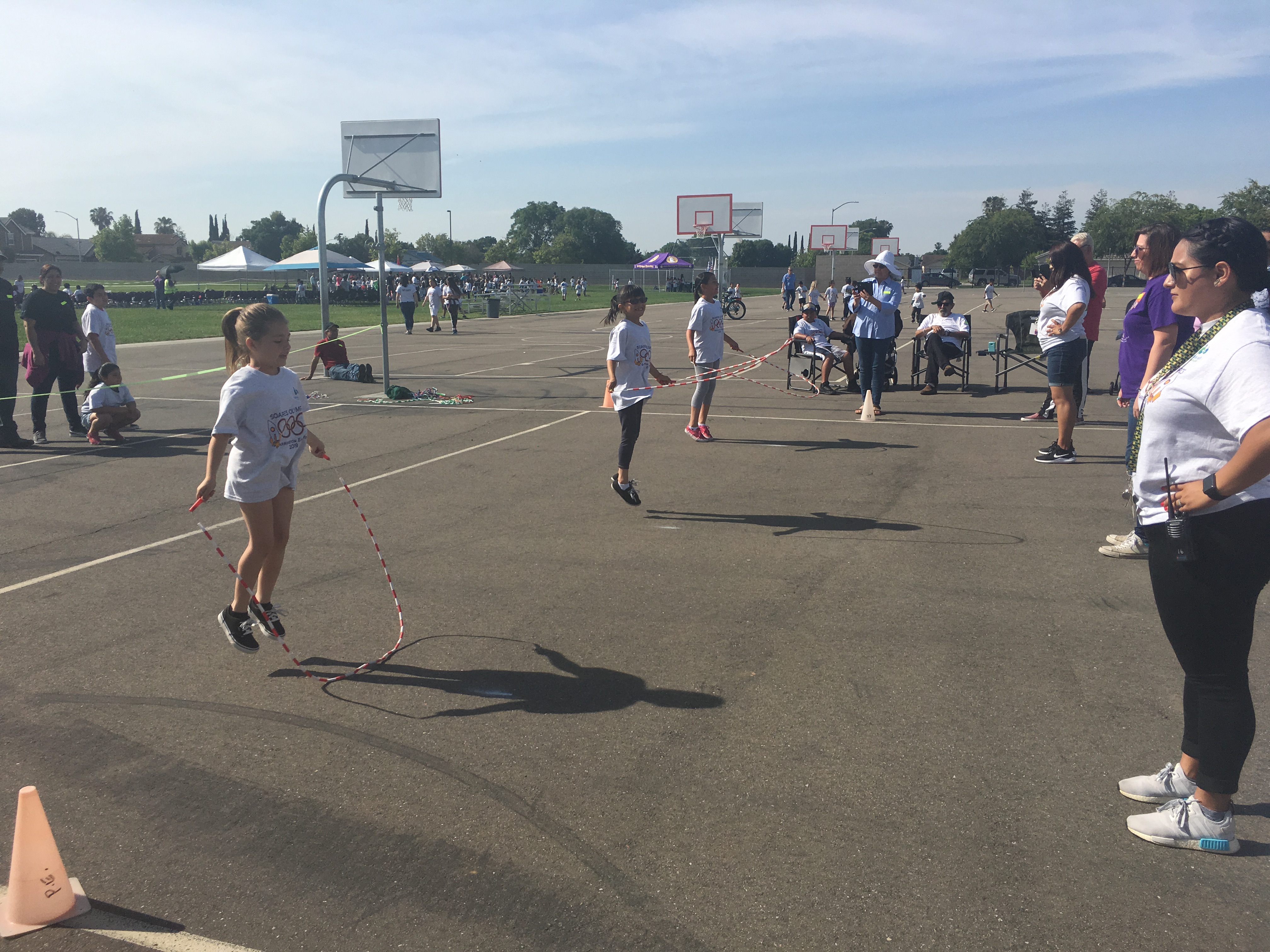Photos of the School Olympics with the students and teachers participating