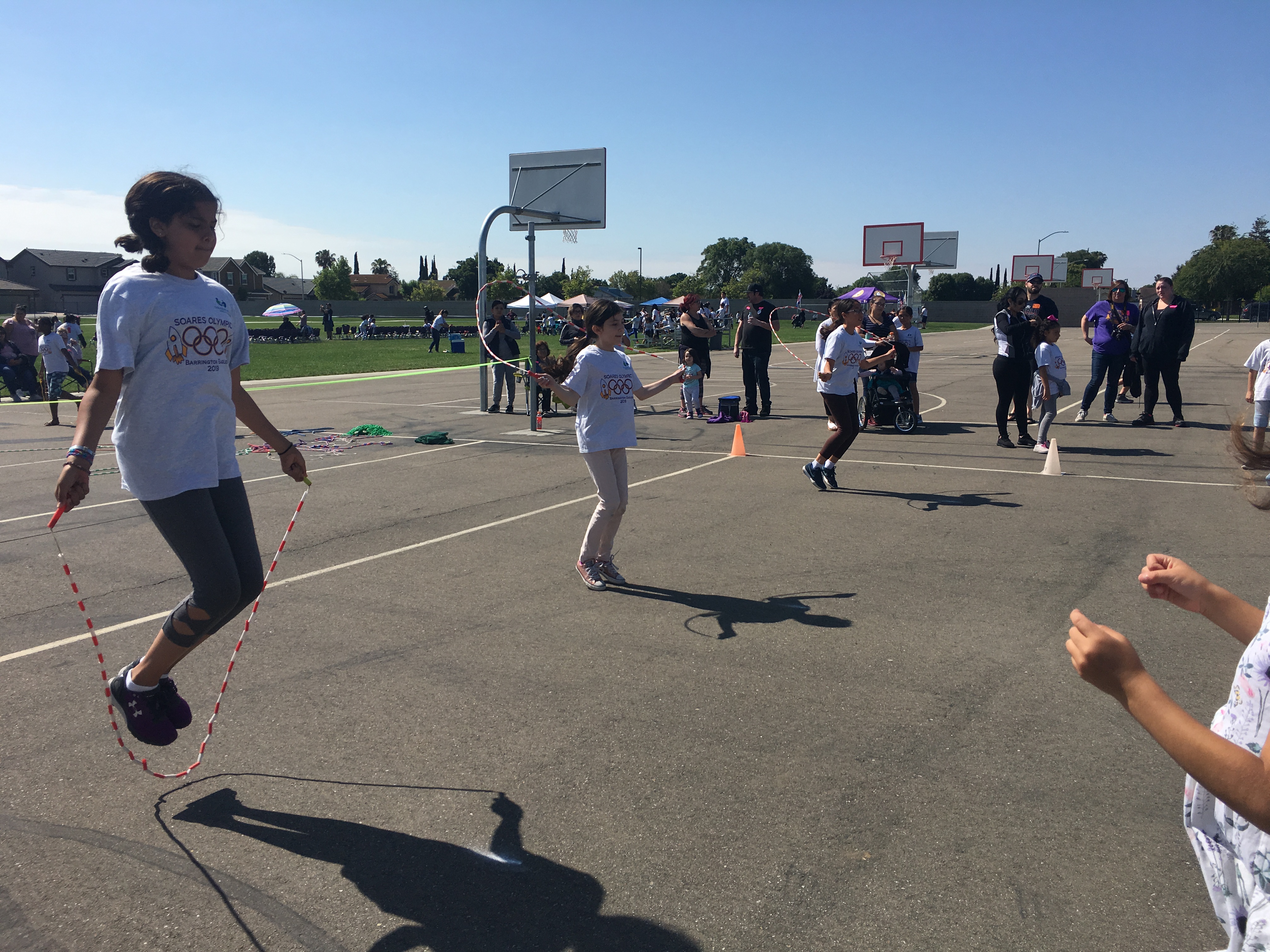 Photos of the School Olympics with the students and teachers participating