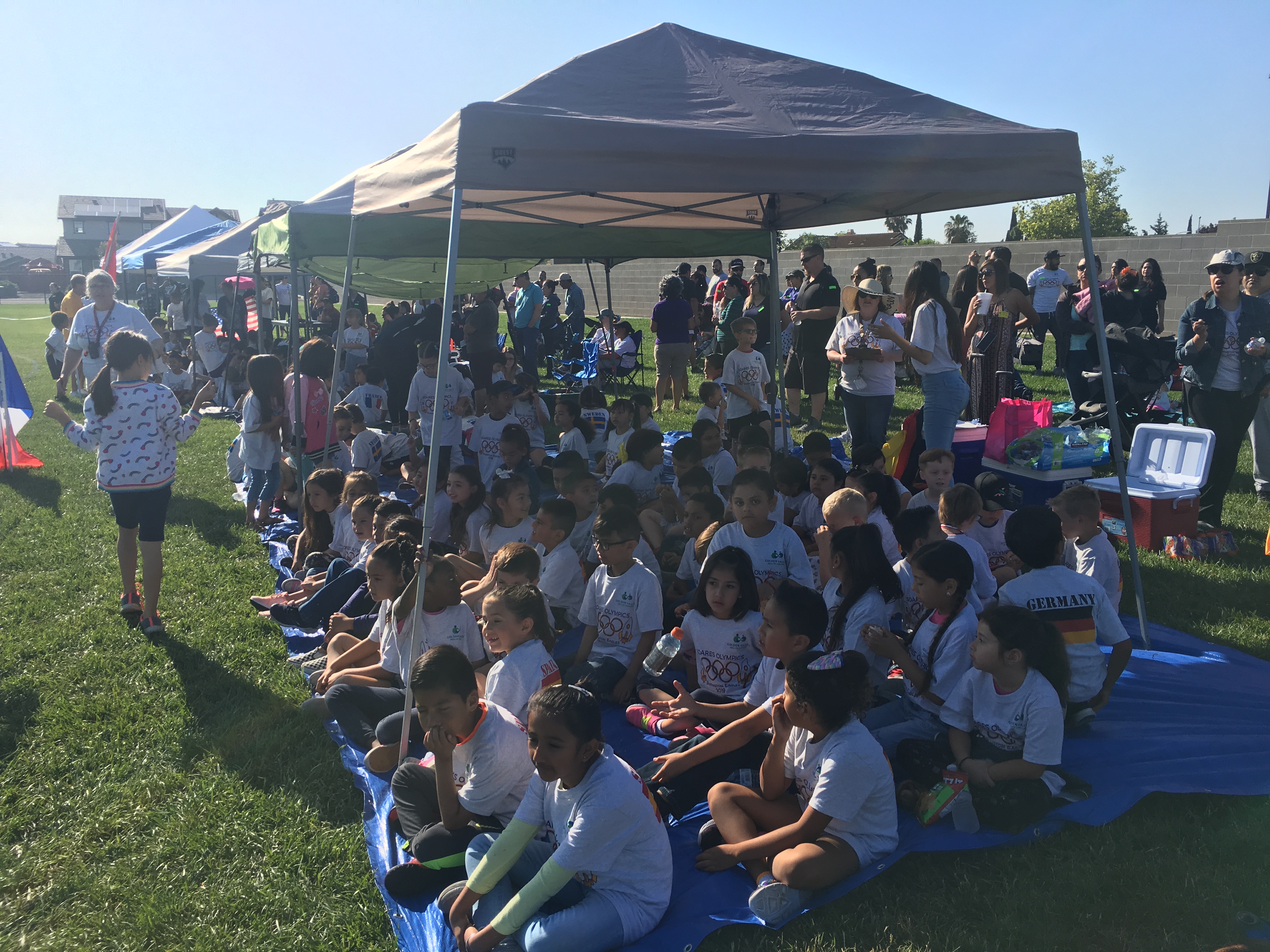 Photos of the School Olympics with the students and teachers participating