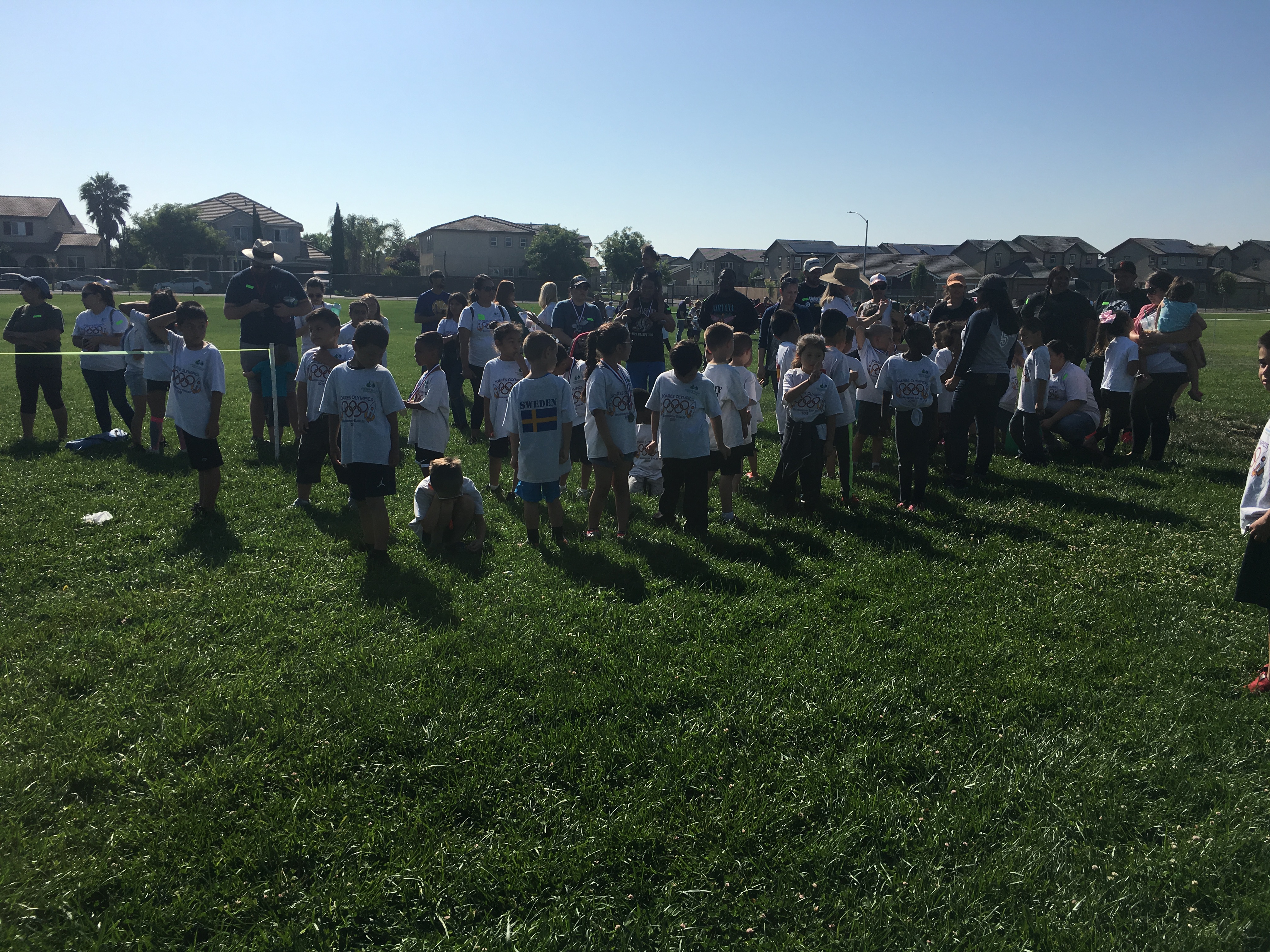 Photos of the School Olympics with the students and teachers participating
