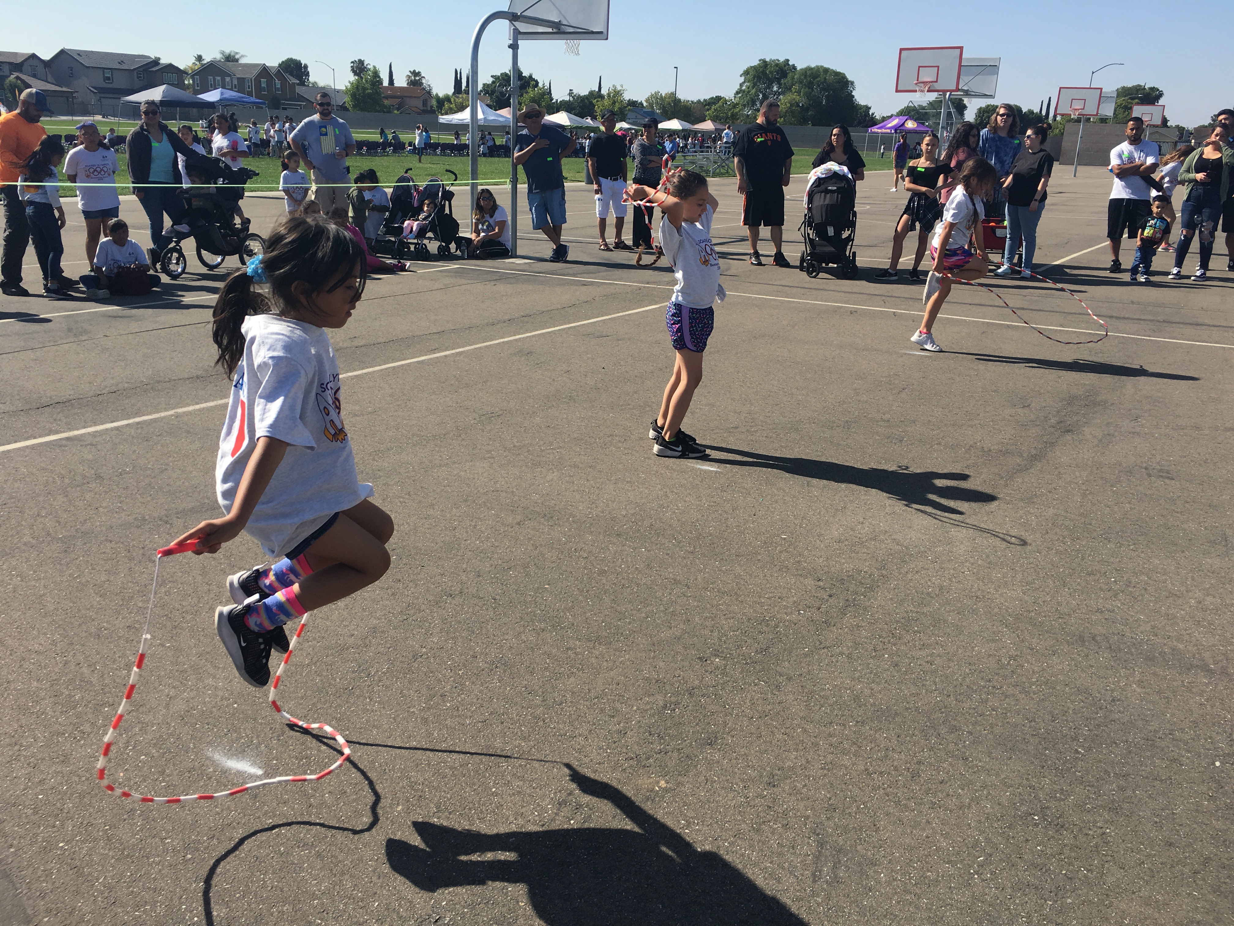 Photos of the School Olympics with the students and teachers participating