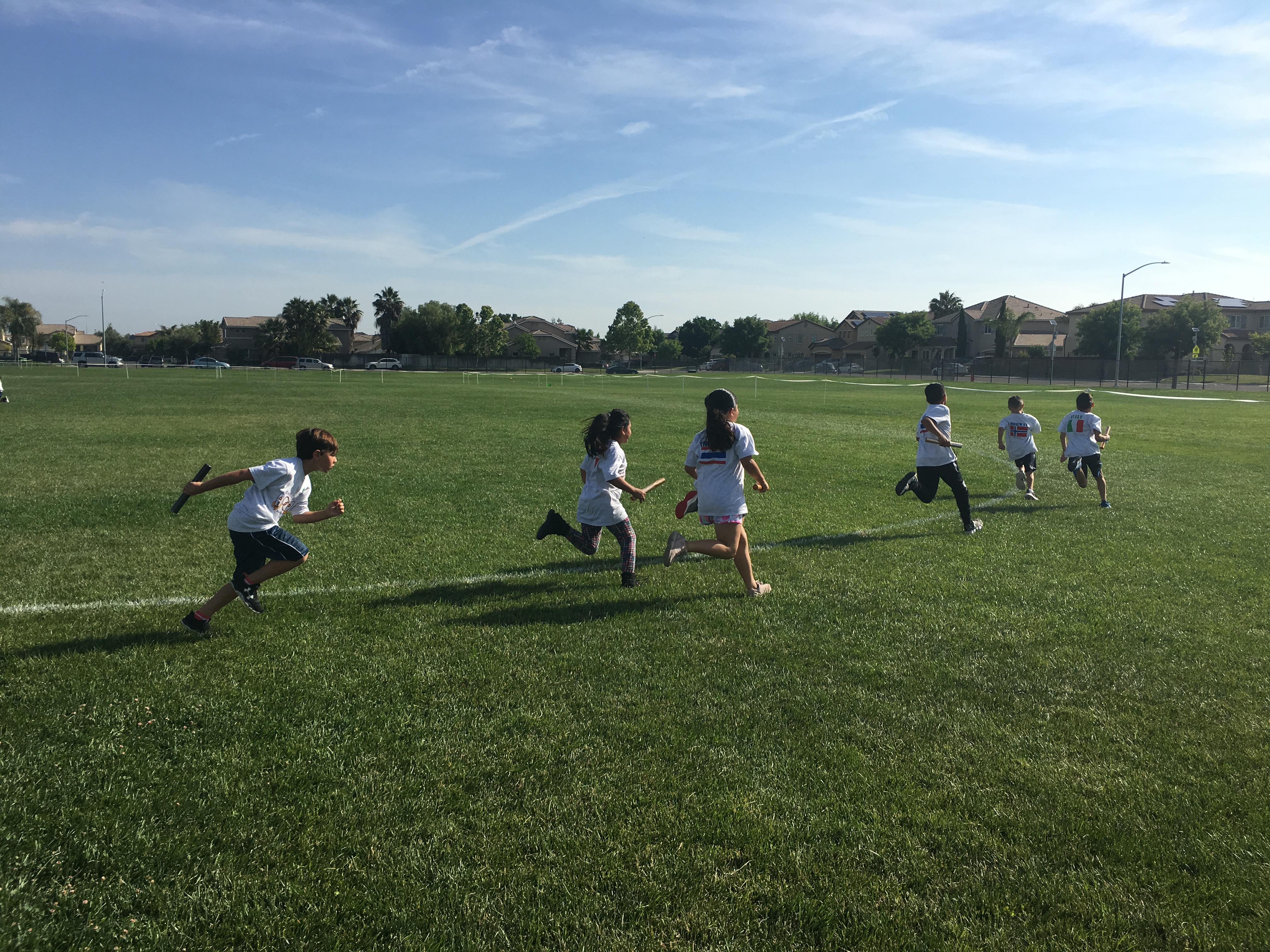 Photos of the School Olympics with the students and teachers participating