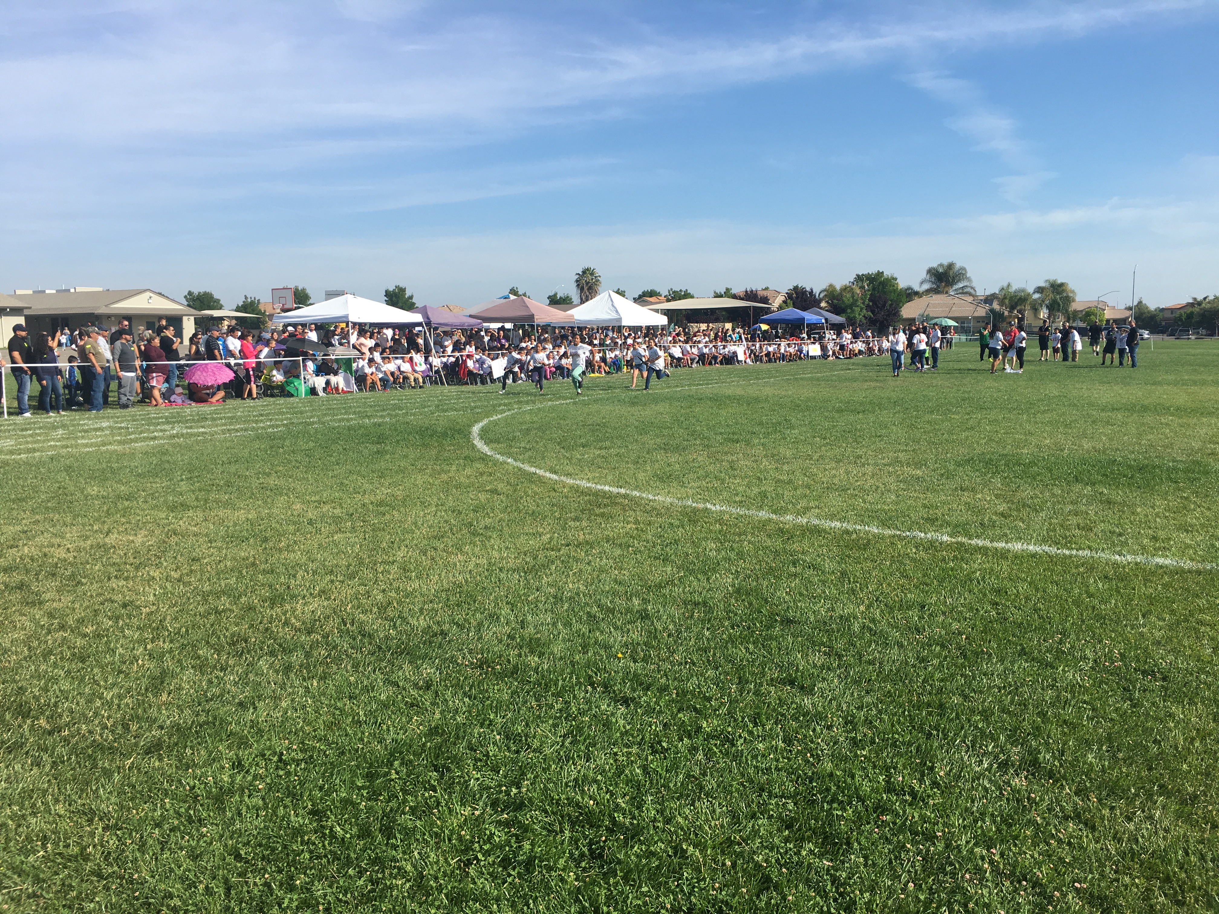 Photos of the School Olympics with the students and teachers participating