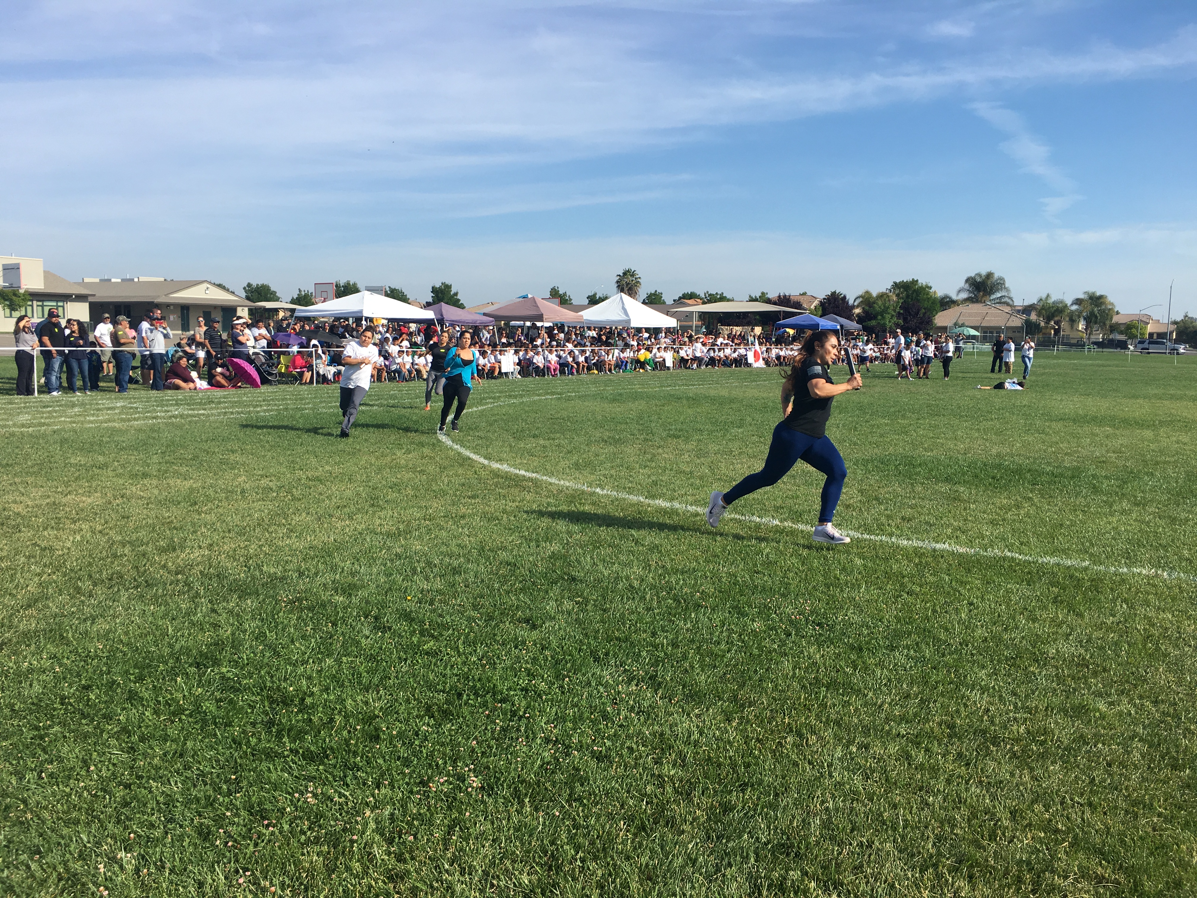 Photos of the School Olympics with the students and teachers participating