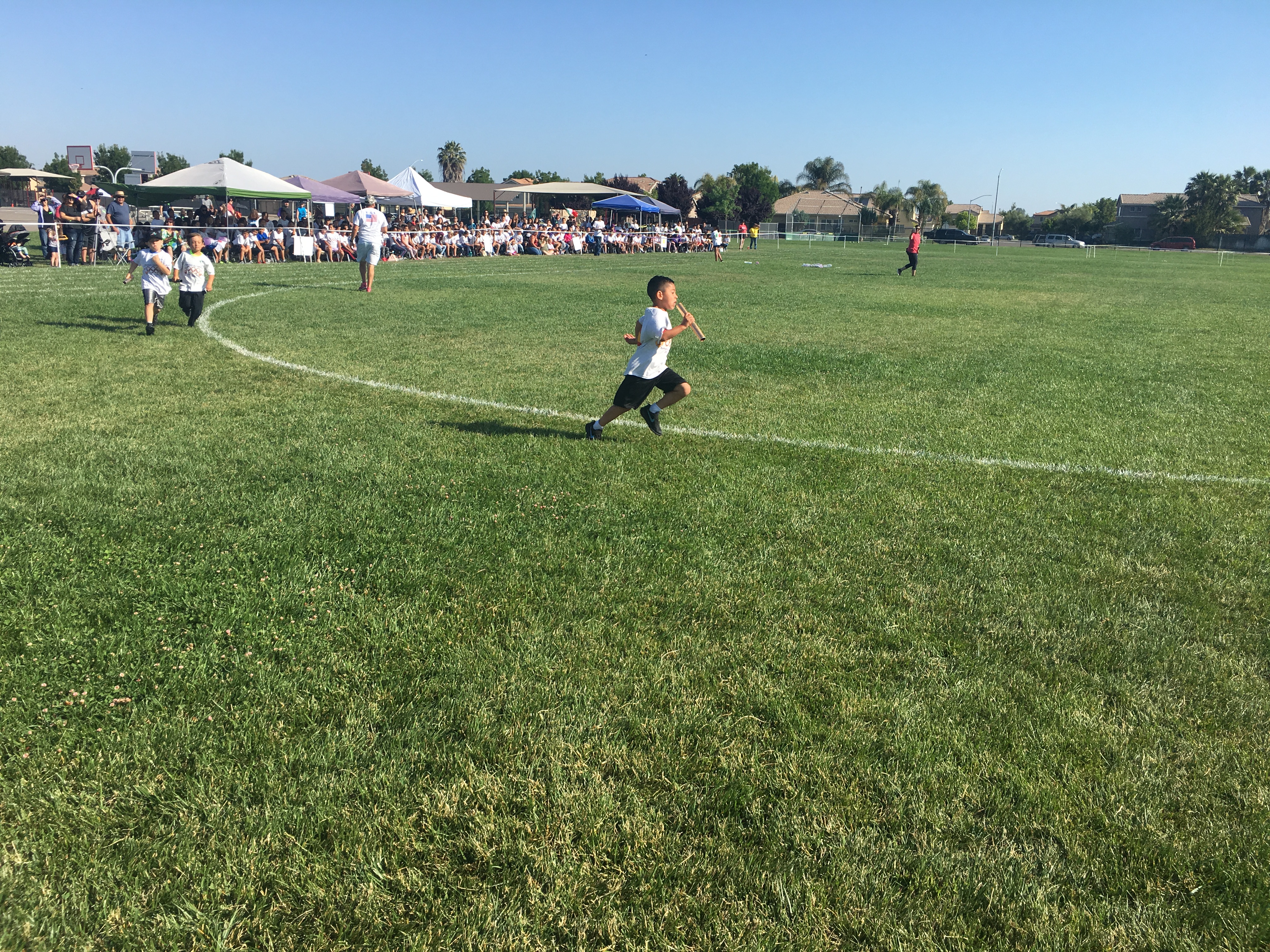 Photos of the School Olympics with the students and teachers participating
