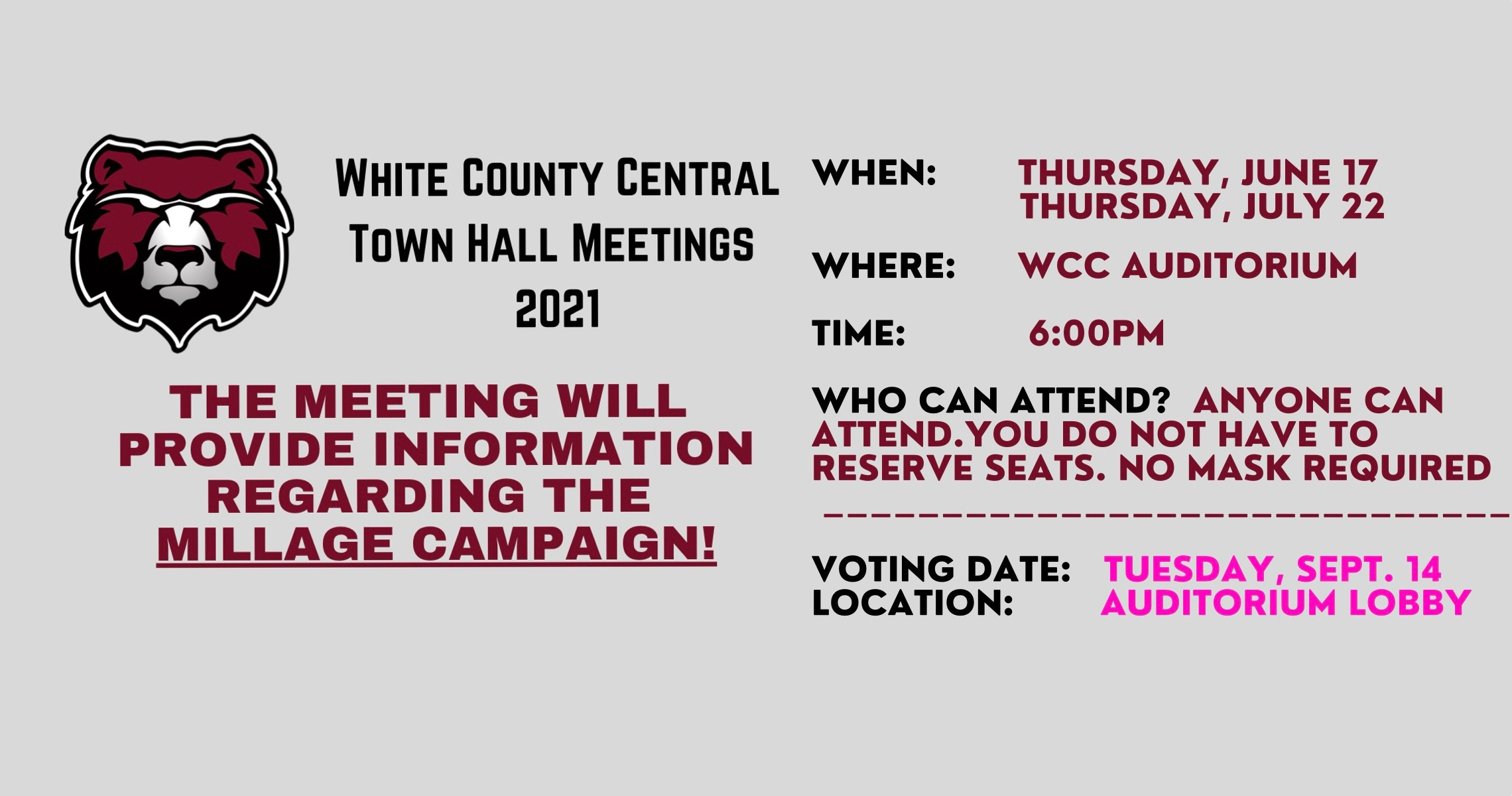 White County Central School District Home