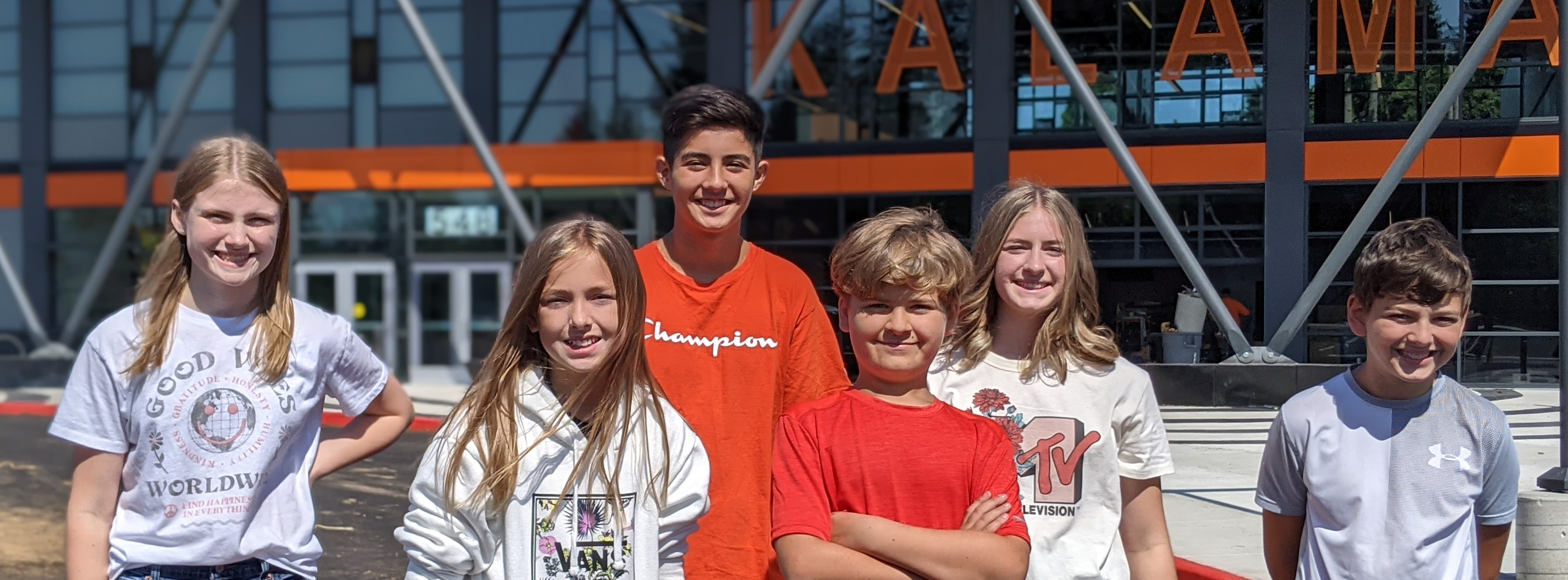 Kalama Middle School students