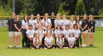 A photo of the VARSITY SOFTBALL team.