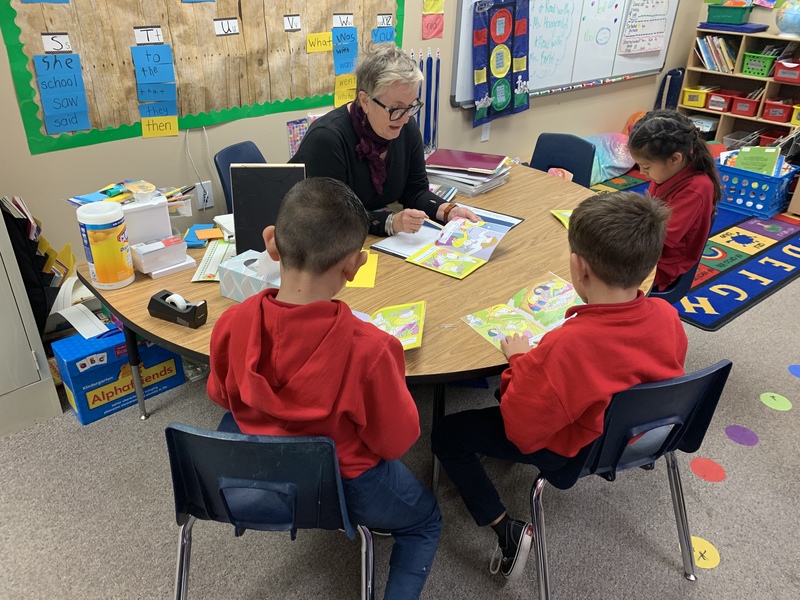 teacher and students