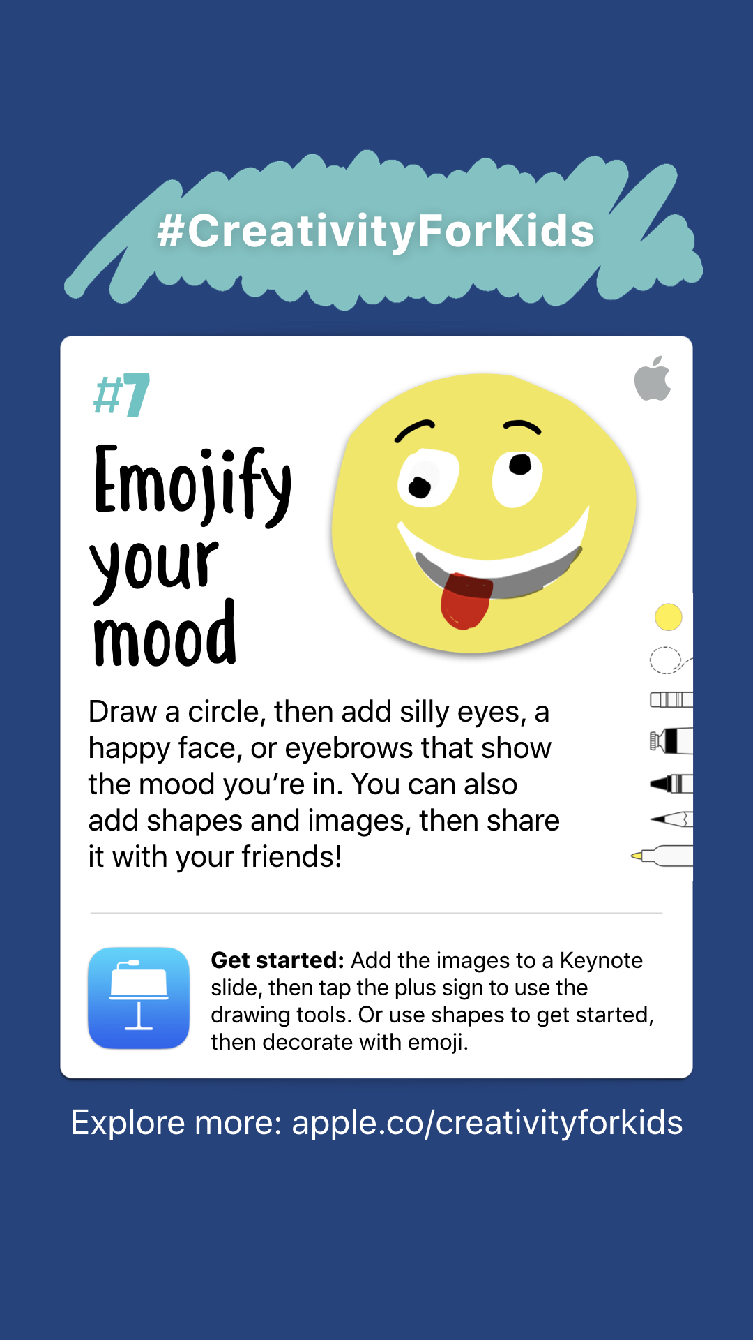 Creative activities 1-10 for kids to make with iPads