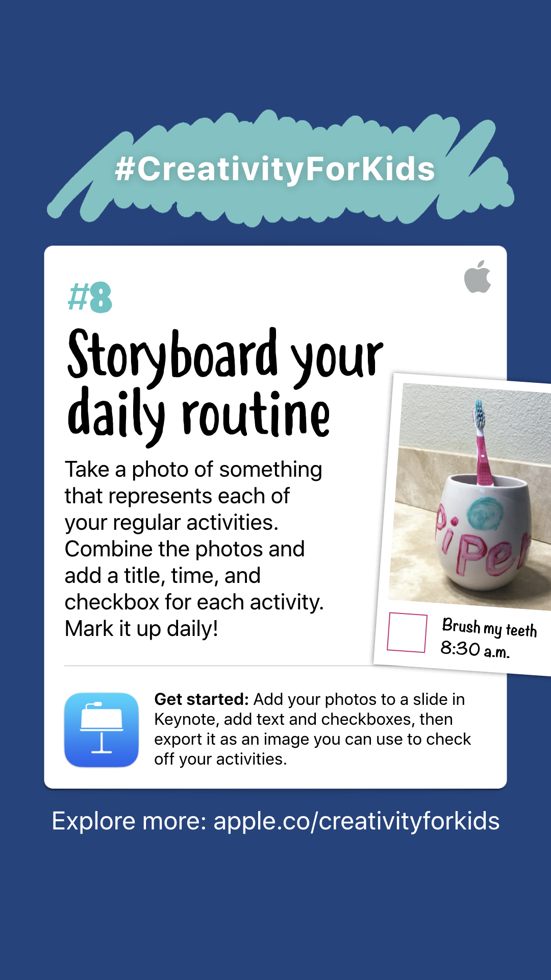 Creative activities 1-10 for kids to make with iPads
