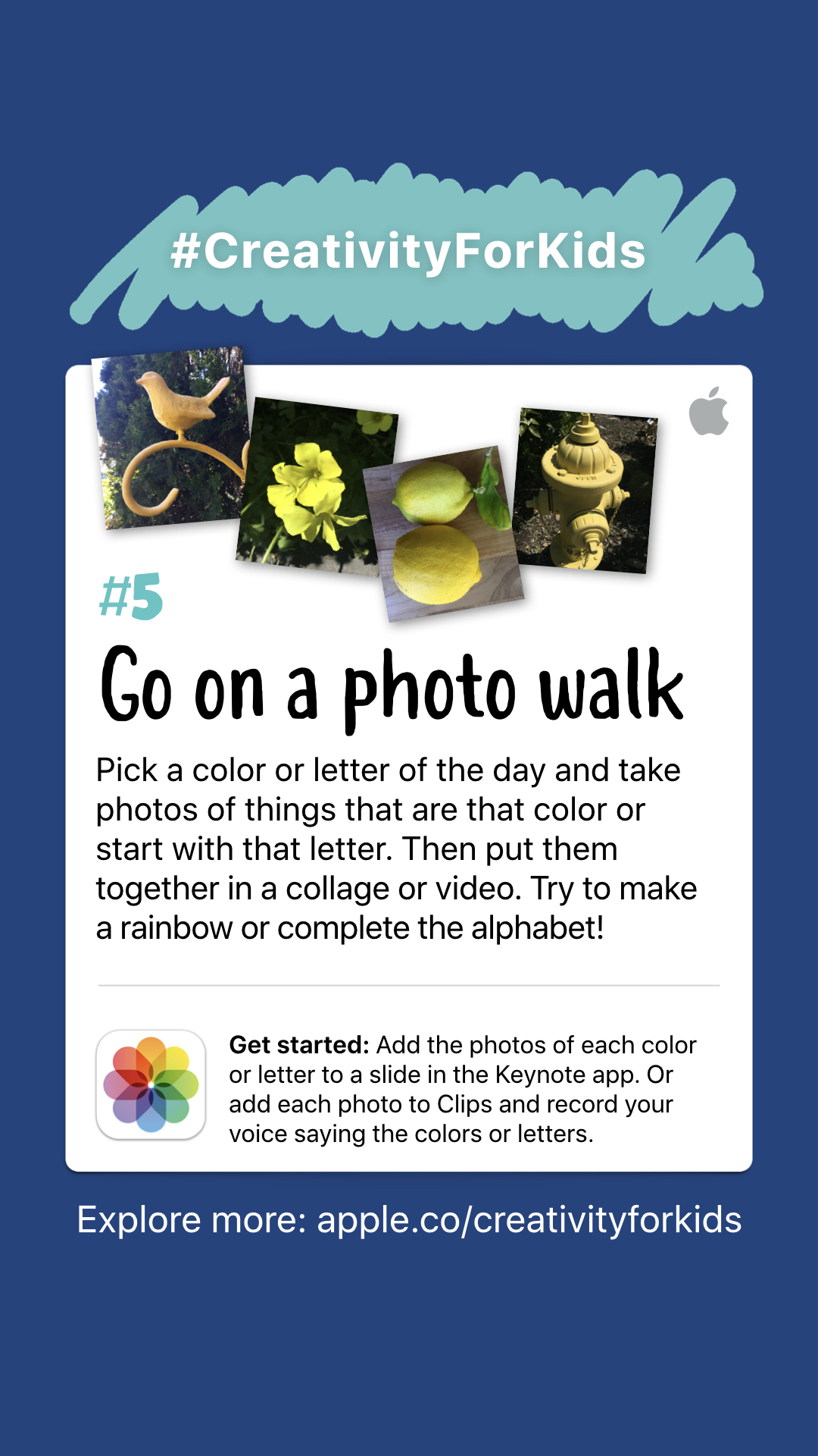 Creative activities 1-10 for kids to make with iPads
