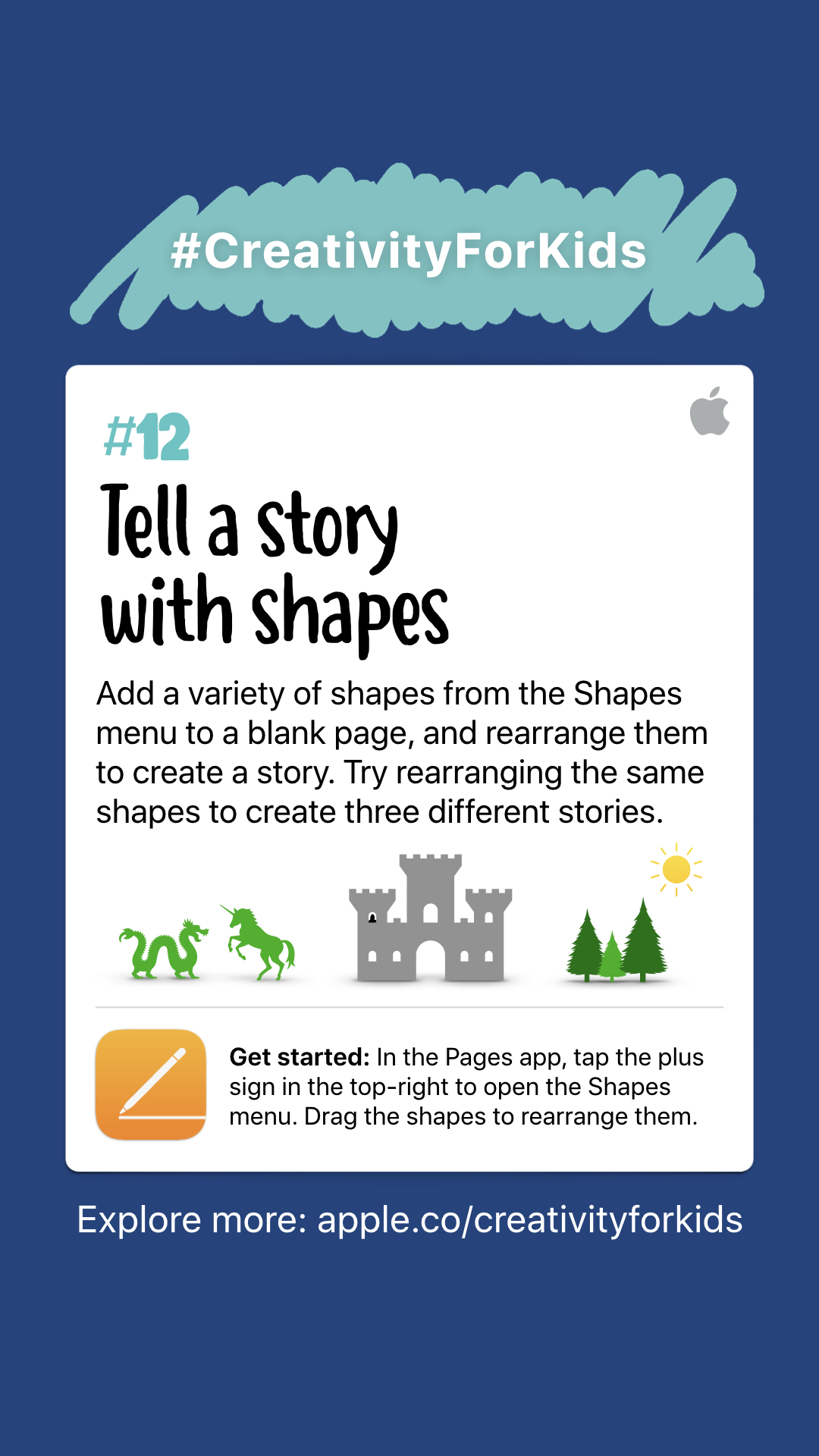 Creative activities 1-10 for kids to make with iPads
