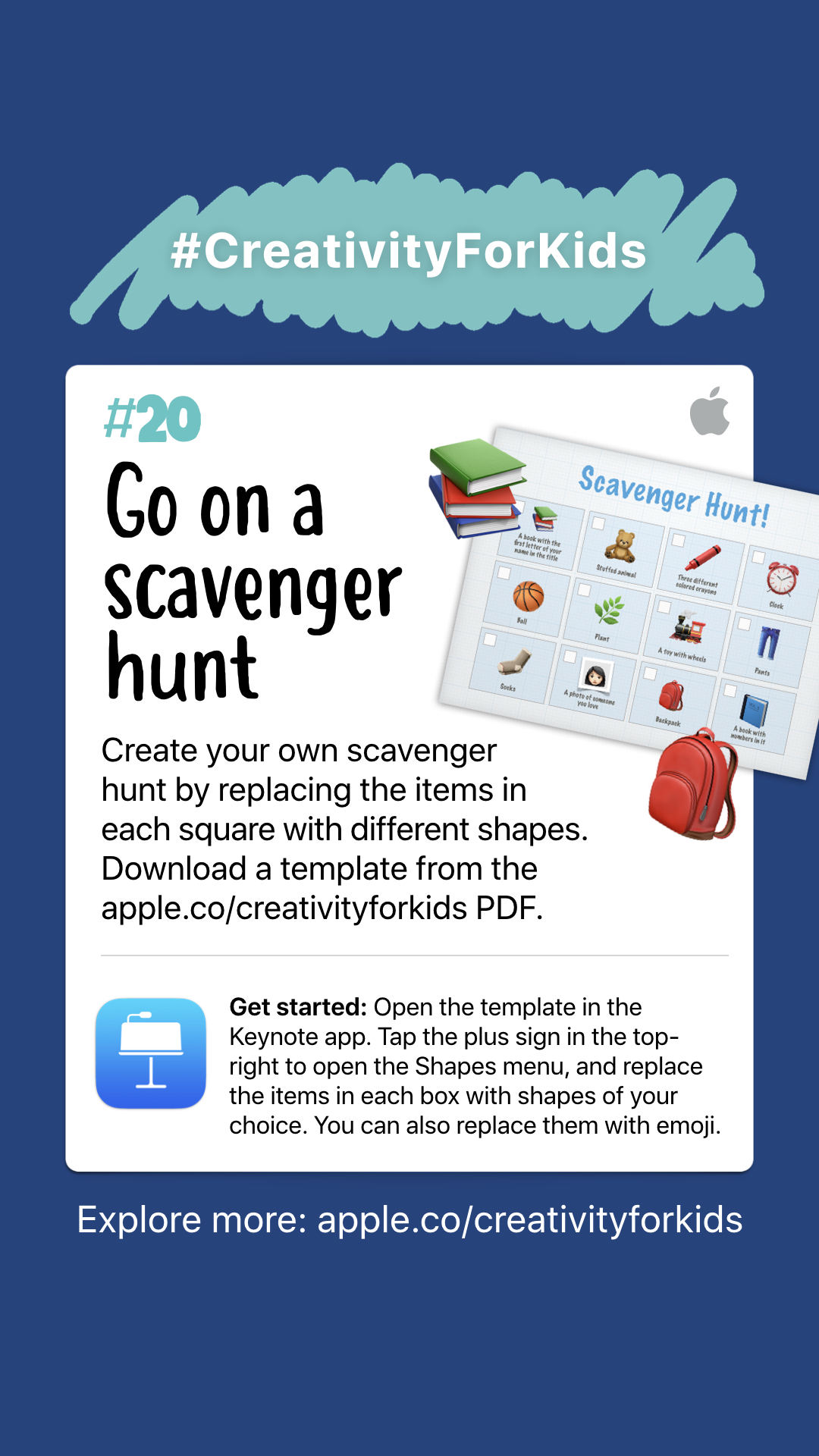 Creative activities 1-10 for kids to make with iPads